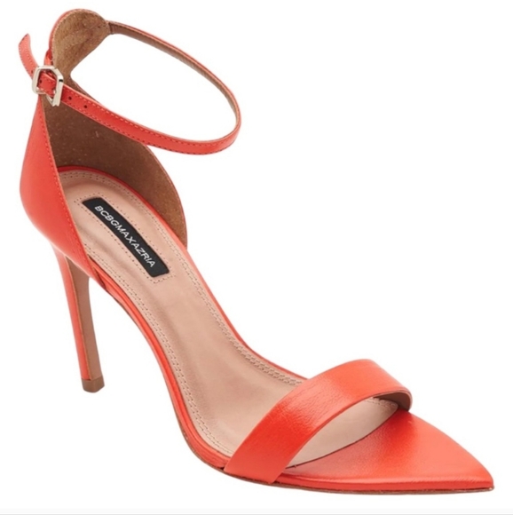 BCBGMAXAZRIA Demia Dress Sandal in Calypso Coral Size 7.5 - Picture 1 of 8